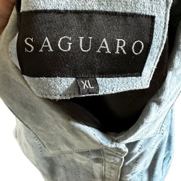 Saguaro Blue Suede Shirt‎ Jacket - Picture 6 of 7